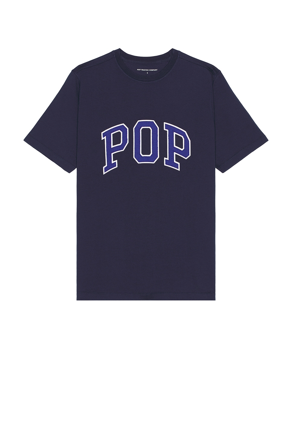 Pop Trading Company Arch T-shirt In Navy