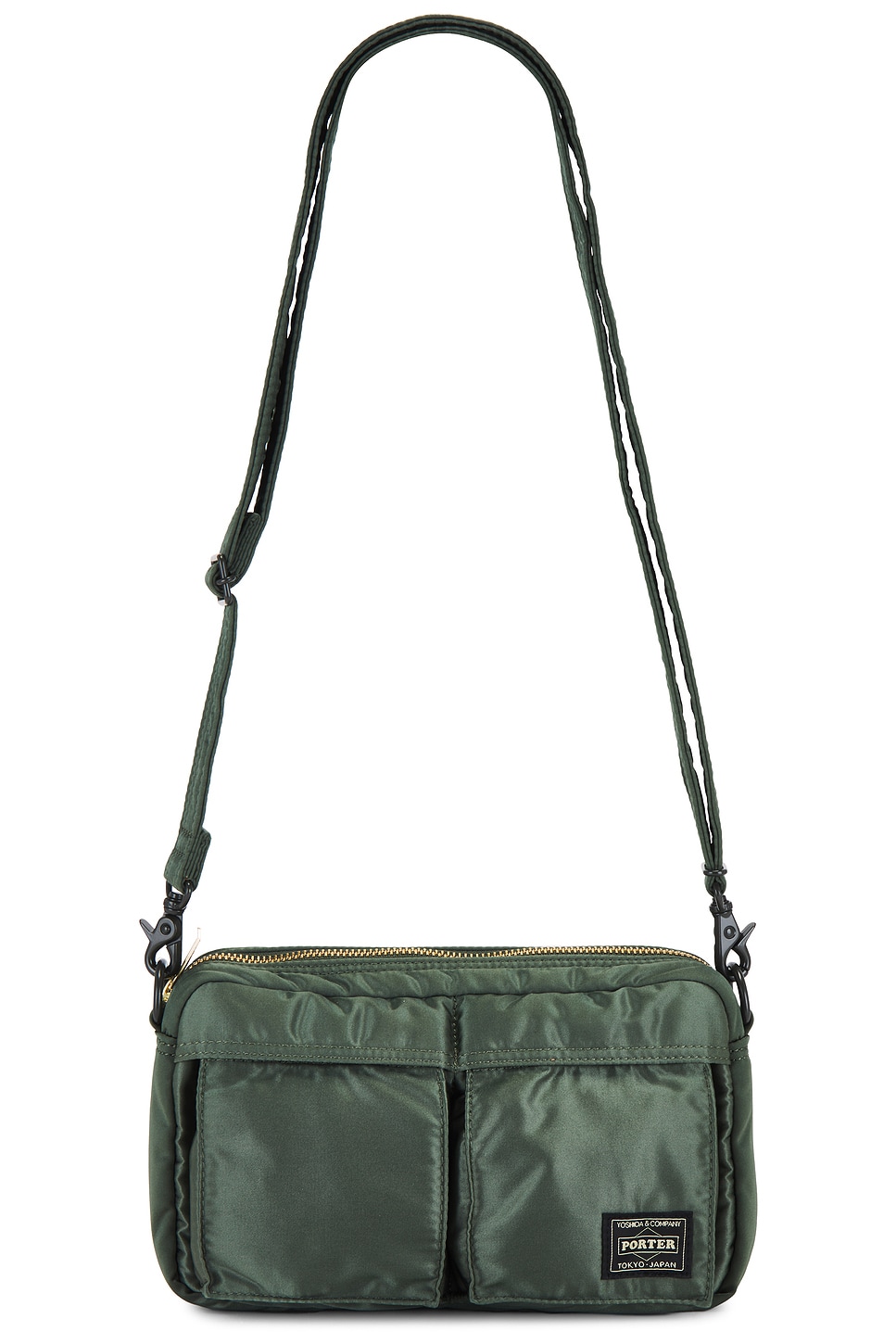 Shop Porter-yoshida & Co Tanker Shoulder Bag In Sage Green