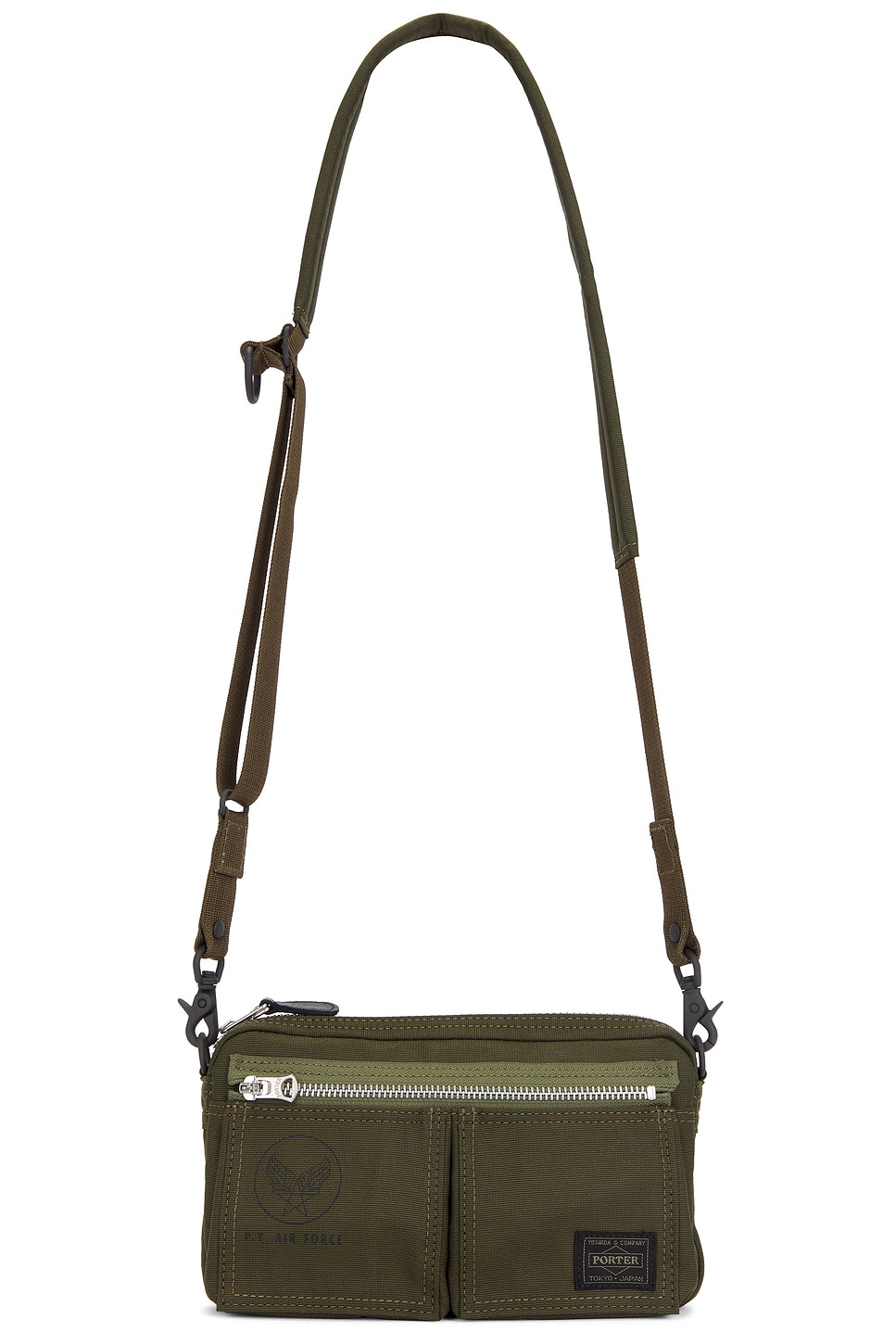 Porter-yoshida & Co Flying Ace 2way Shoulder Bag In Olive Drab