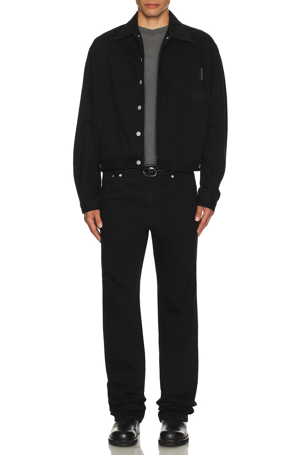 Image 1 of POST ARCHIVE FACTION (PAF) 8.0 Denim Jacket Right in Black