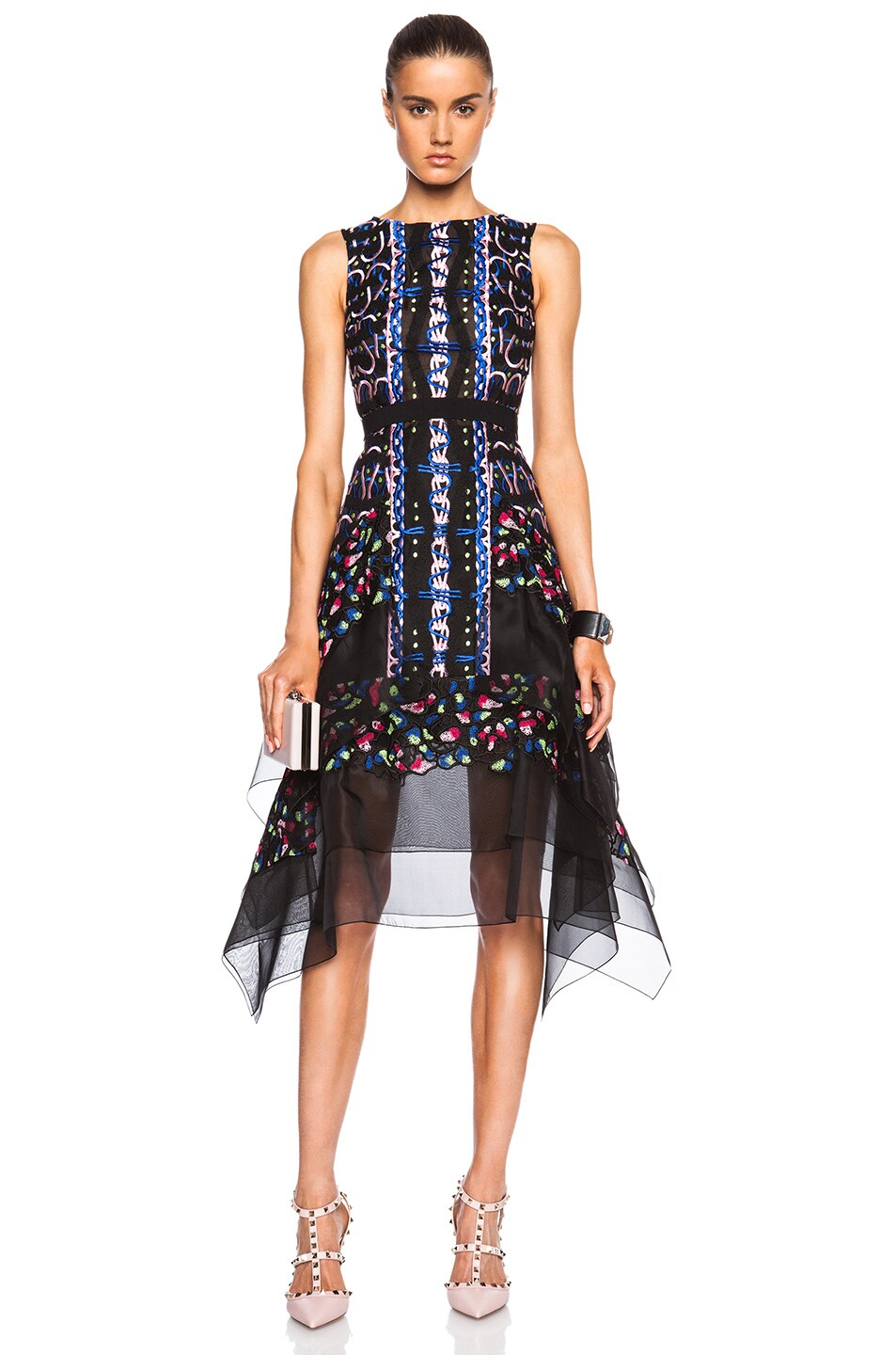 Image 1 of Peter Pilotto Flame Dress in Black
