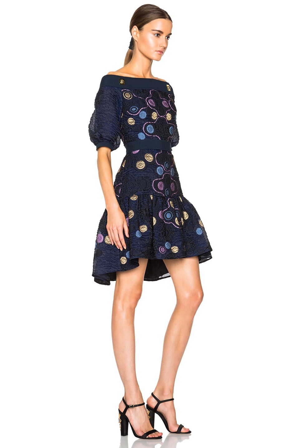 Peter Pilotto Daphnae Dress in Navy | FWRD