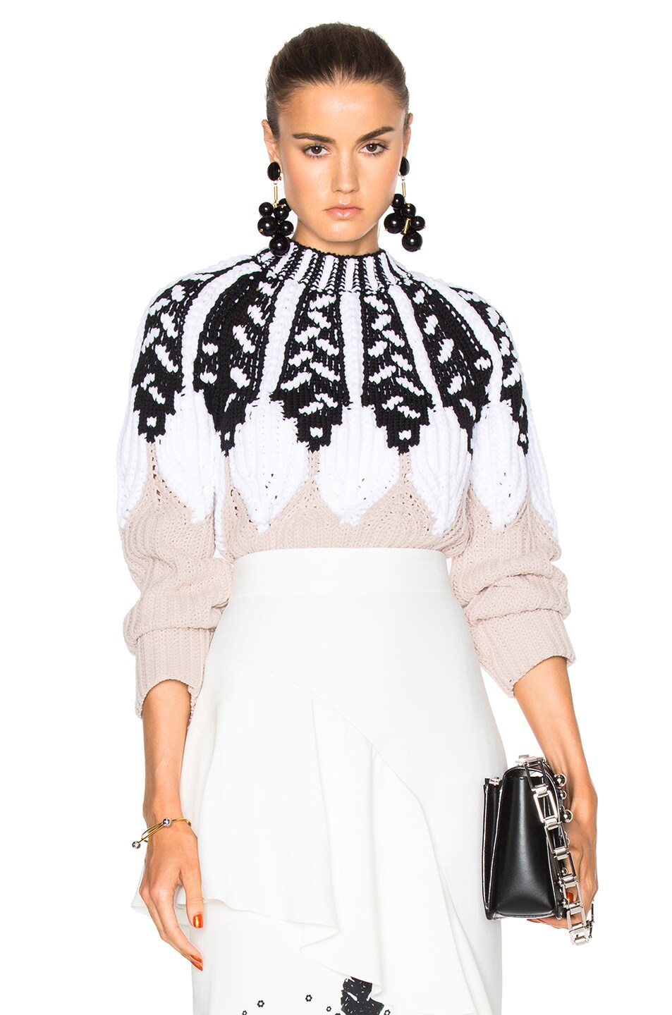 Image 1 of Peter Pilotto Intarsia Knit Jumper in Sand