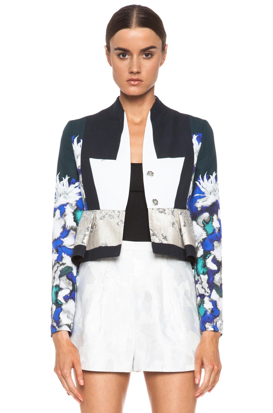 Image 1 of Peter Pilotto F Cotton-Blend Jacket in Dahlia Blue