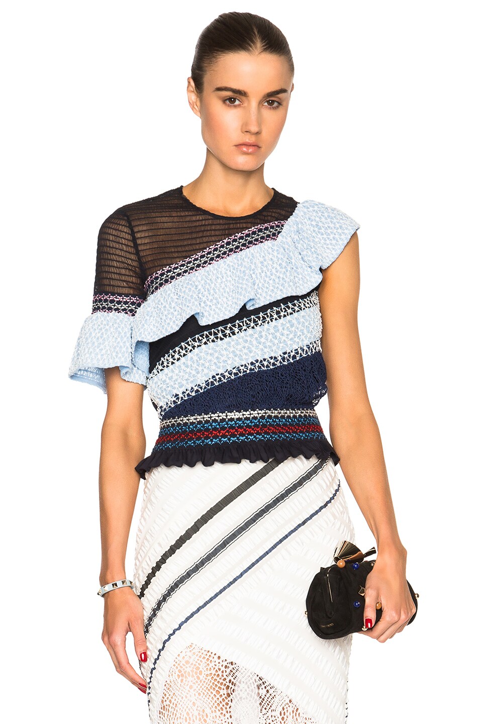 Image 1 of Peter Pilotto Octave Top in Navy