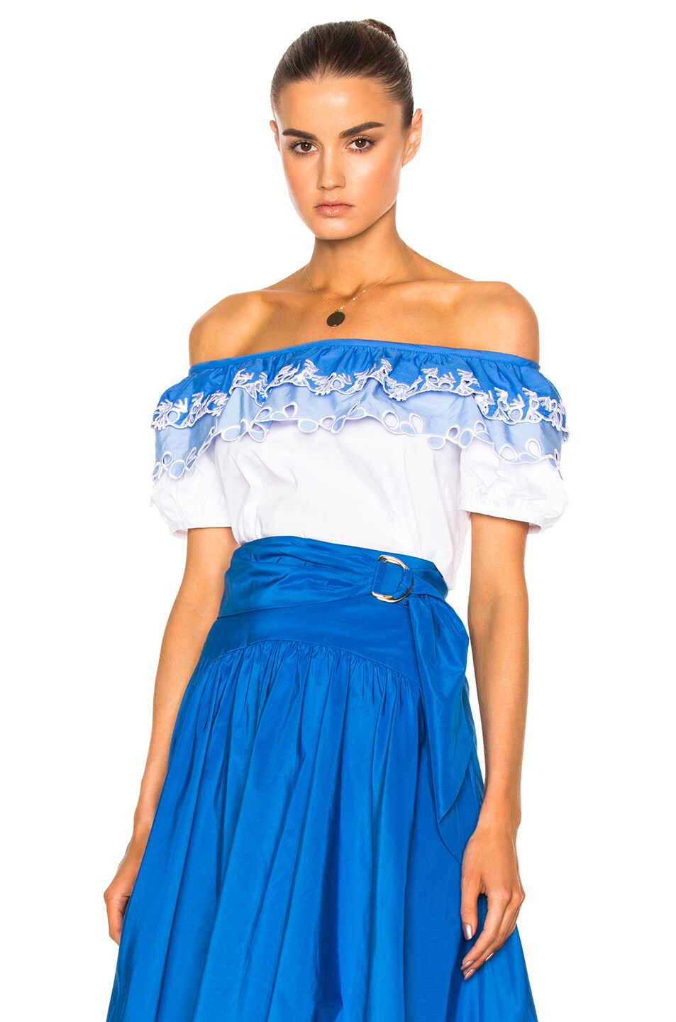 Image 1 of Peter Pilotto Cotton Embroidered Top in White