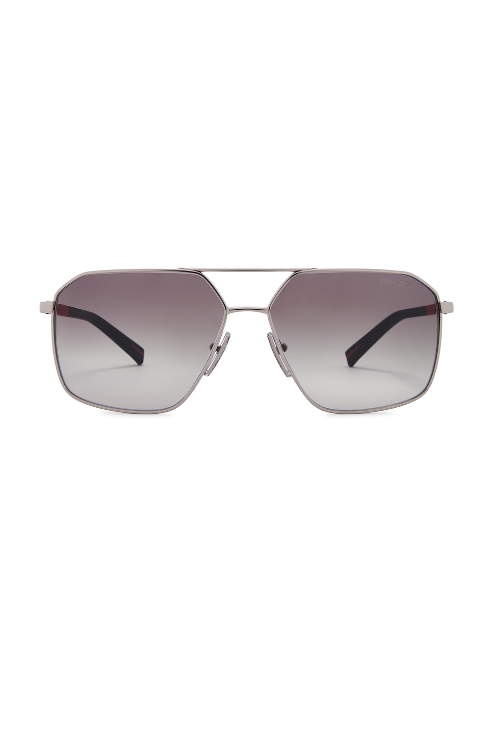 Aviator Sunglasses in Metallic Silver