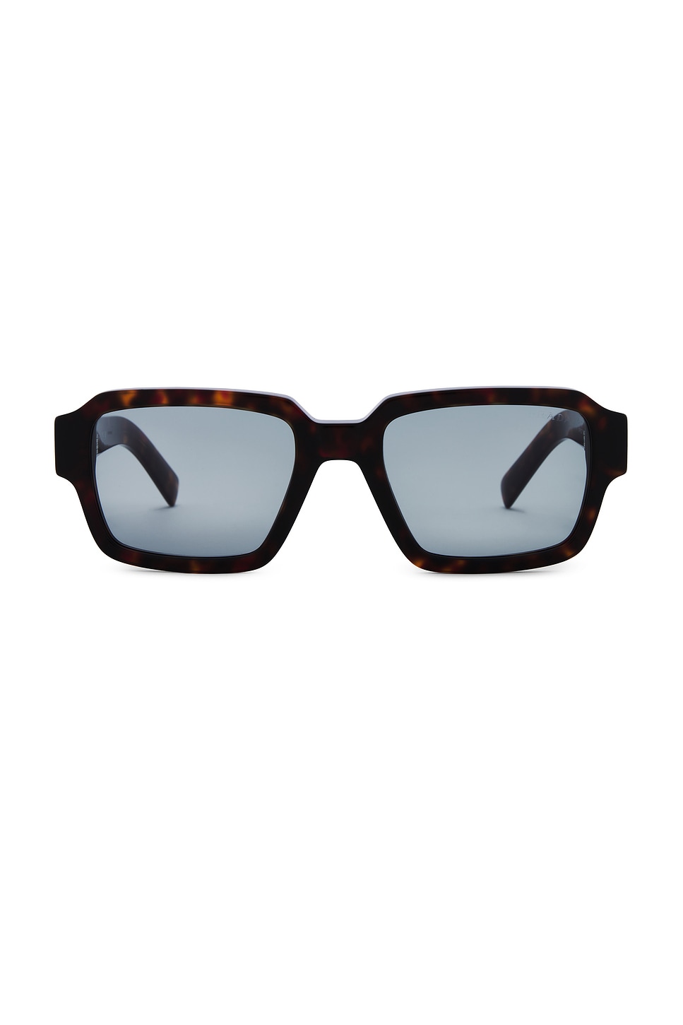 Shop Prada Square Frame Sunglasses In Root Tortoise