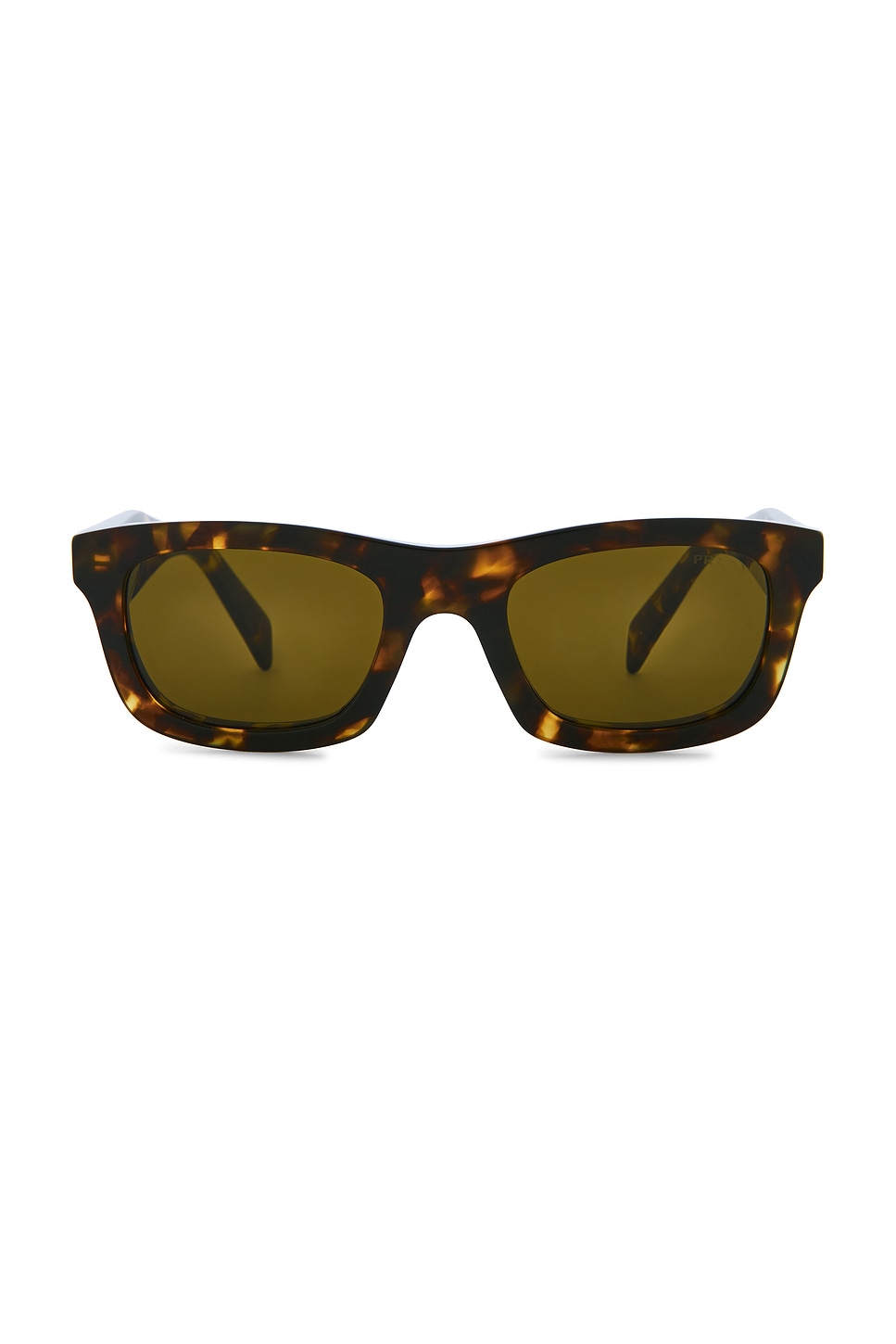 Prada Rectangular Sunglasses In Black