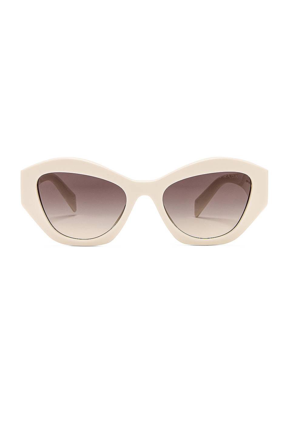 Image 1 of Prada Sculptural Symbole Sunglasses in White