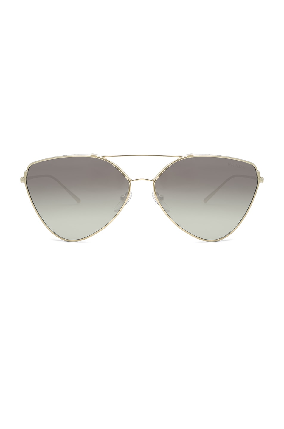 Image 1 of Prada Conceptual Sunglasses in Pale Gold & Grey