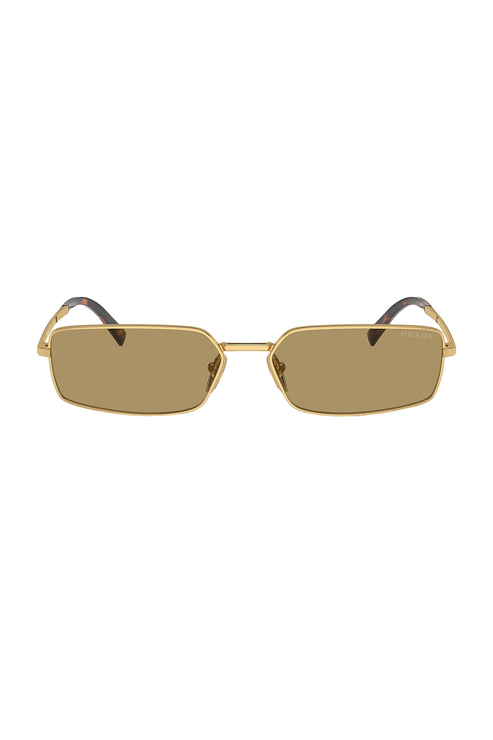 Rectangle Sunglasses in Metallic Gold