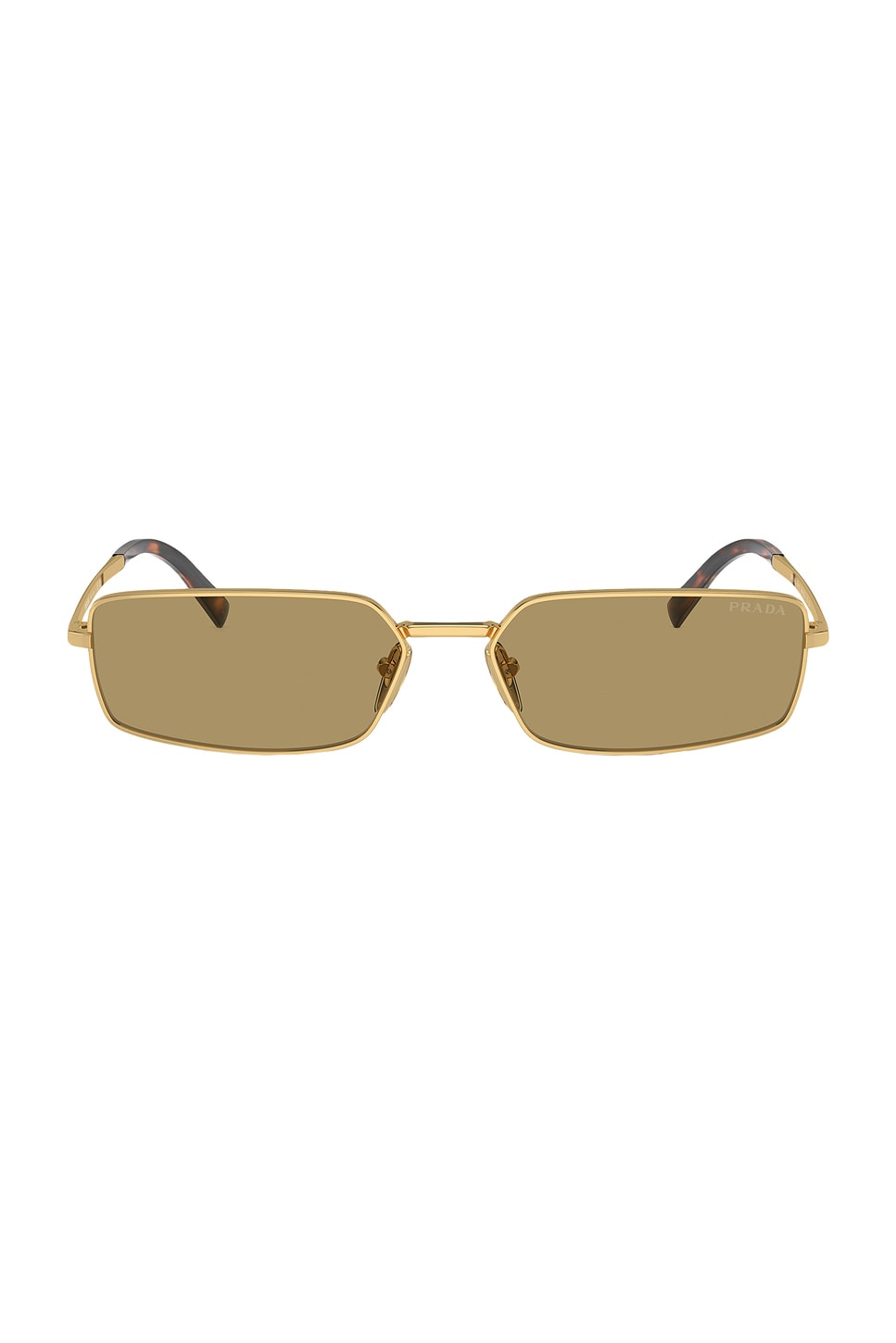 Rectangle Sunglasses in Metallic Gold