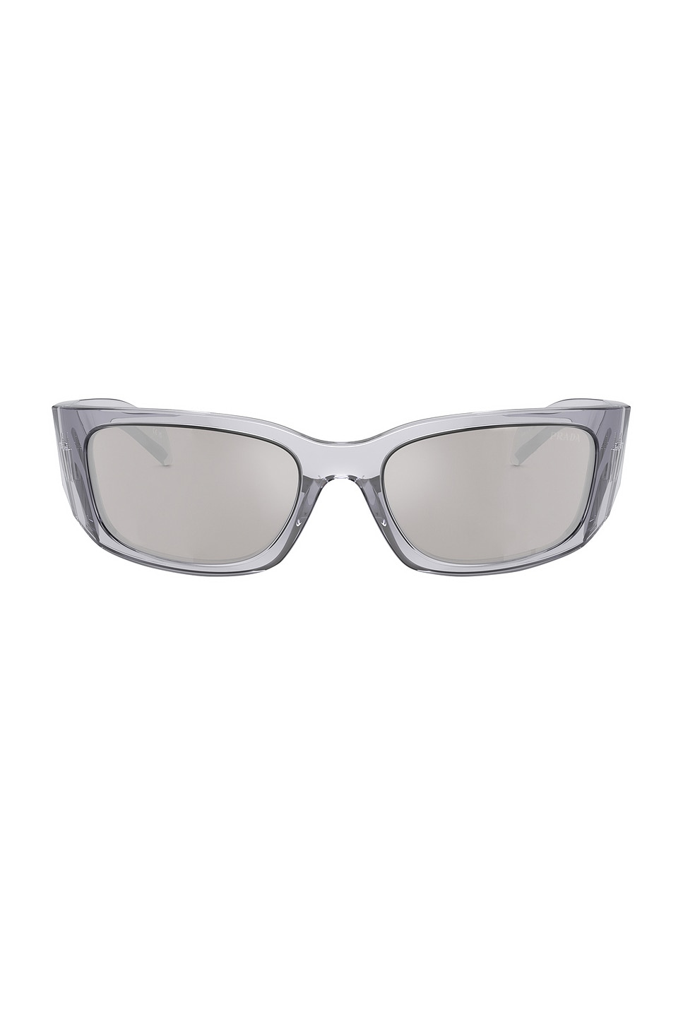 Rectangle Sunglasses in Metallic Silver