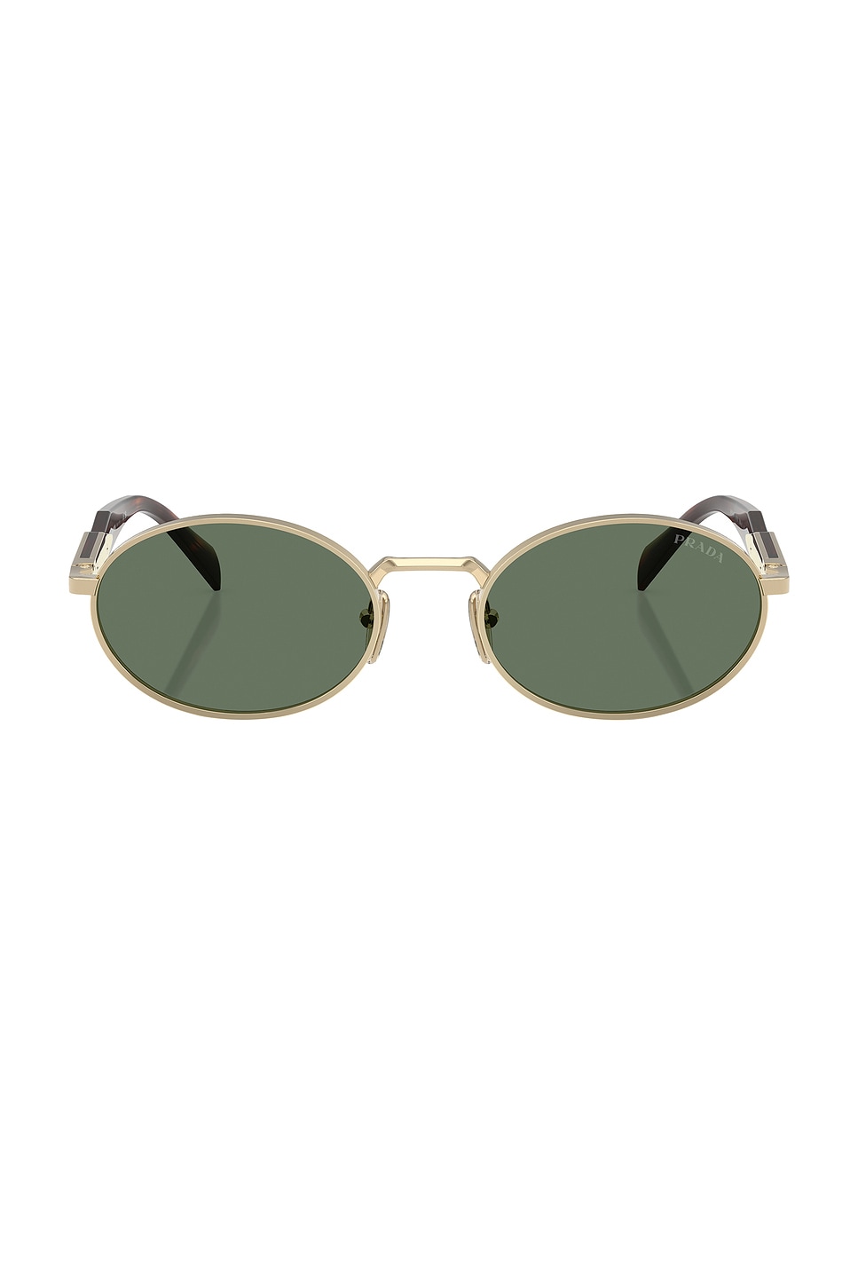 Oval Sunglasses in Metallic Gold