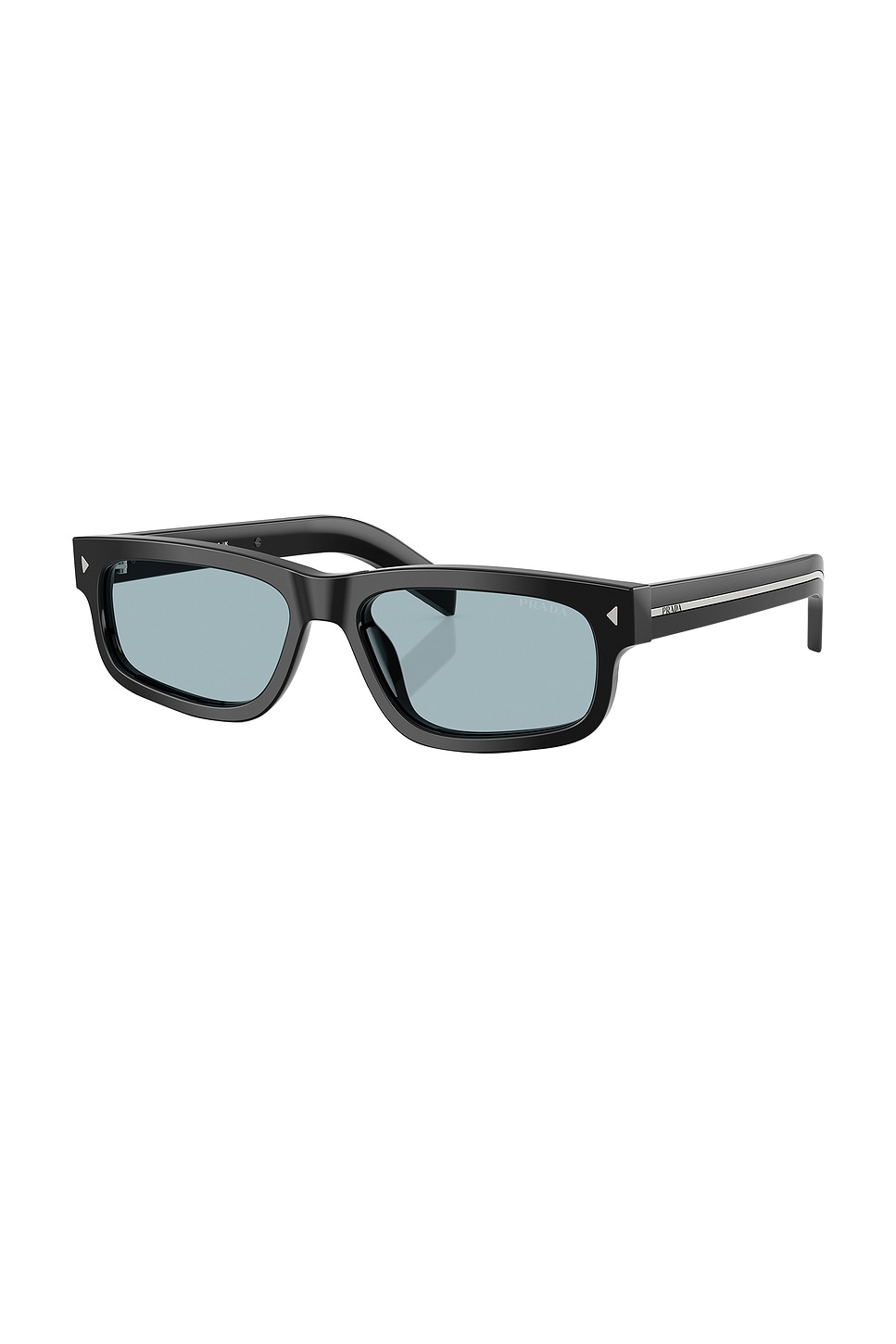 Prada Rectangular Sunglasses In Black