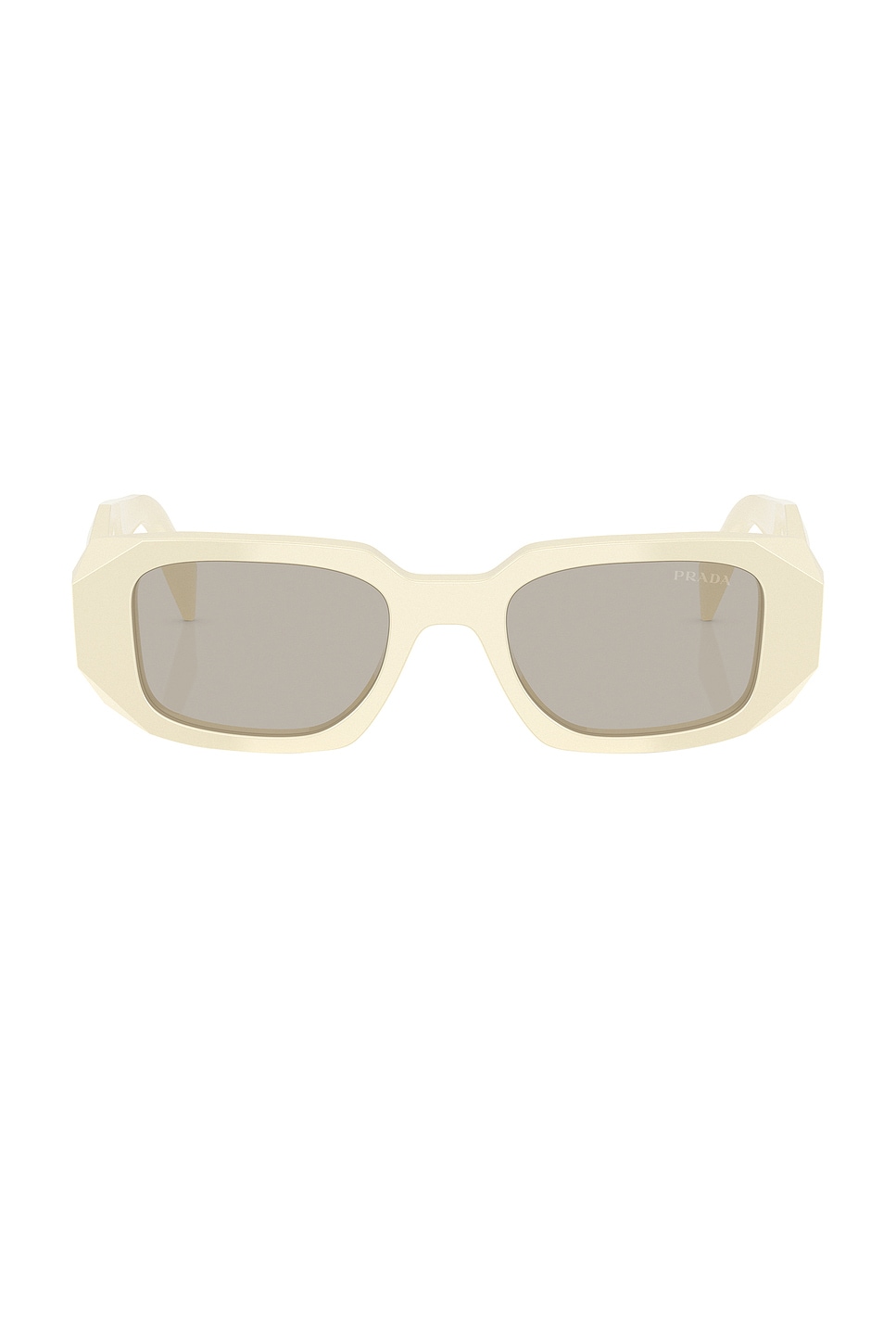 Rectangular Sunglasses in Cream