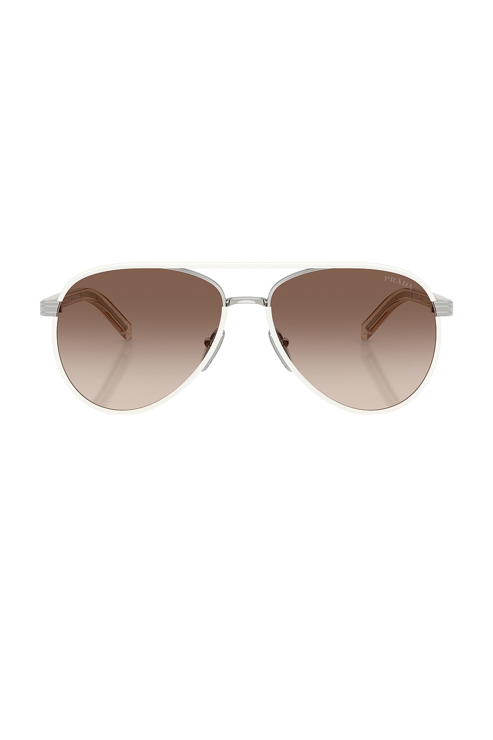 Aviator Sunglasses in Metallic Silver