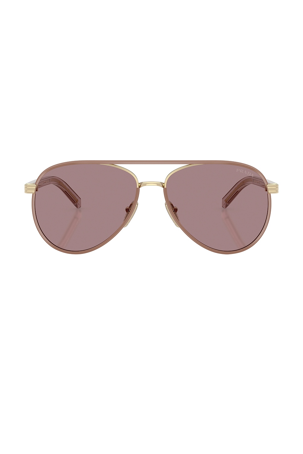 Aviator Sunglasses in Metallic Gold