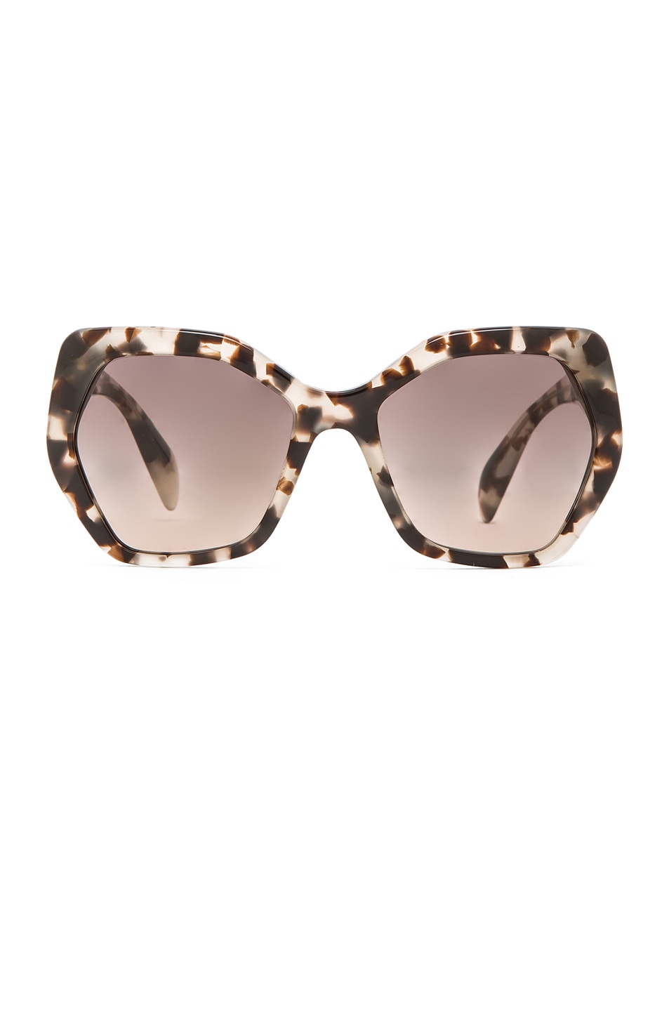 Image 1 of Prada Heritage Sunglasses in Spotted Opal Brown