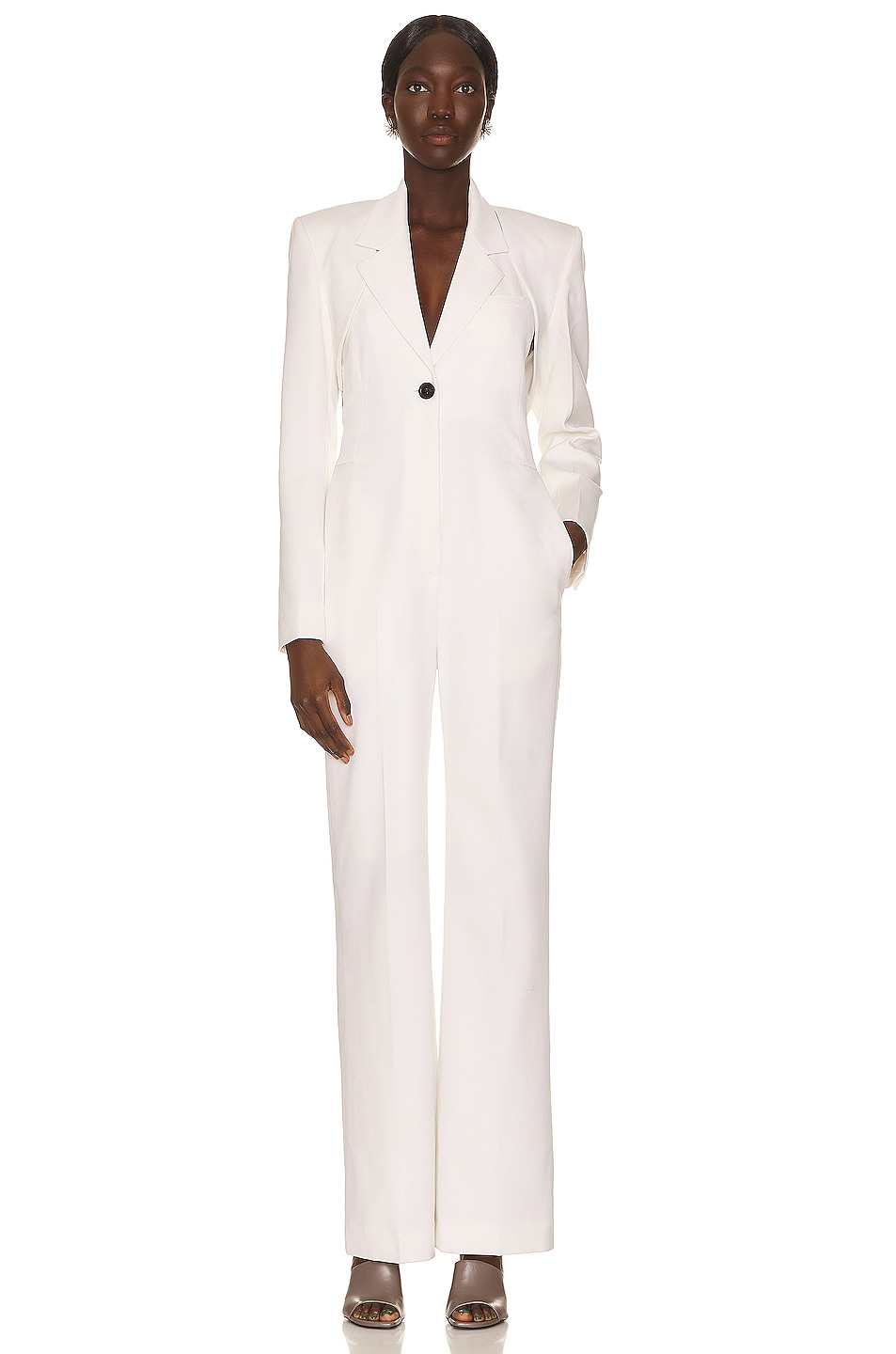 Image 1 of Peter Do Detachable Jumpsuit in White