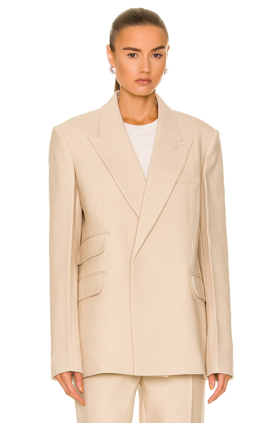 Peter Do Oversized Blazer in Muslin | FWRD