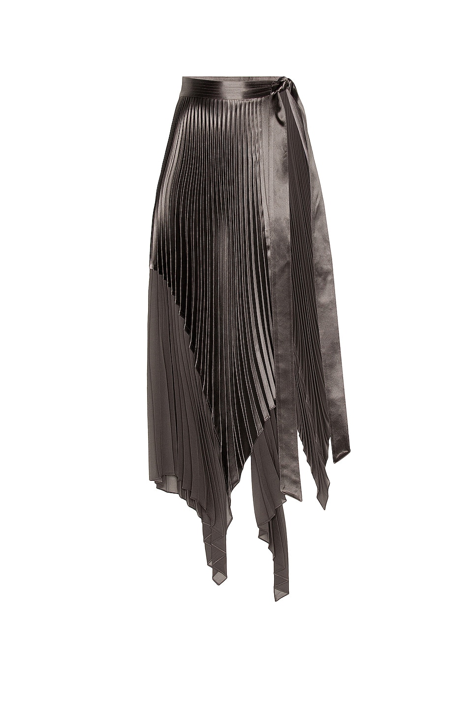 for FWRD Combo Sliced Pleated Wrap Skirt