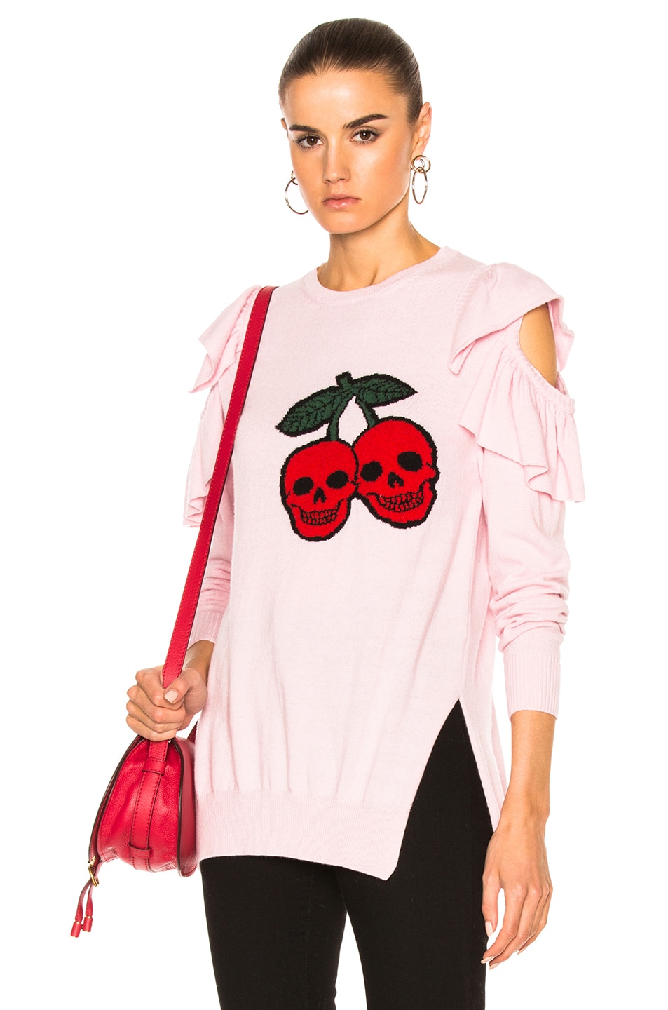 Image 1 of Preen Line Dina Sweater in Pink Jacquard