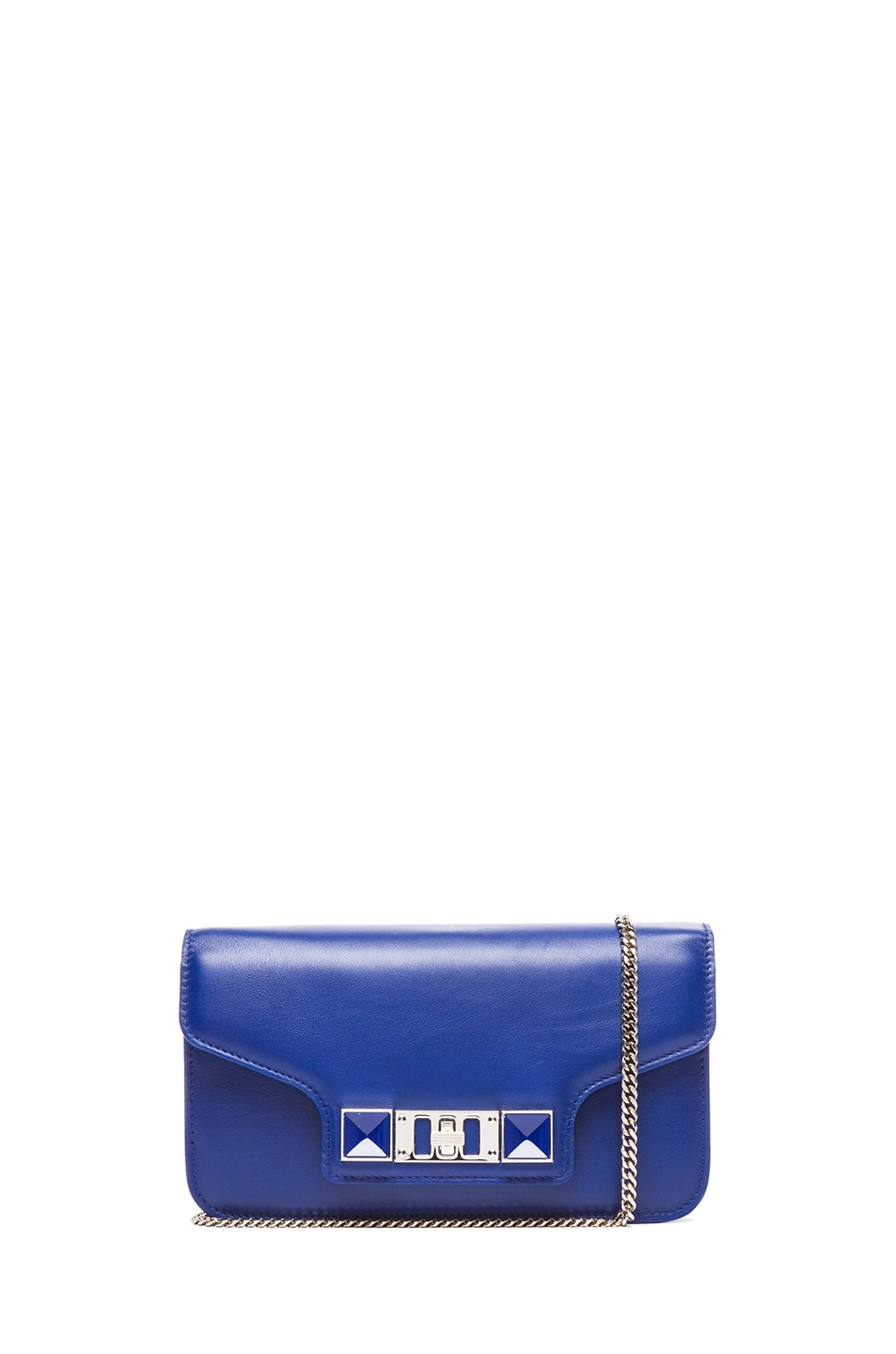 Image 1 of Proenza Schouler PS11 Smooth Calf Leather Chain Wallet in Royal Blue