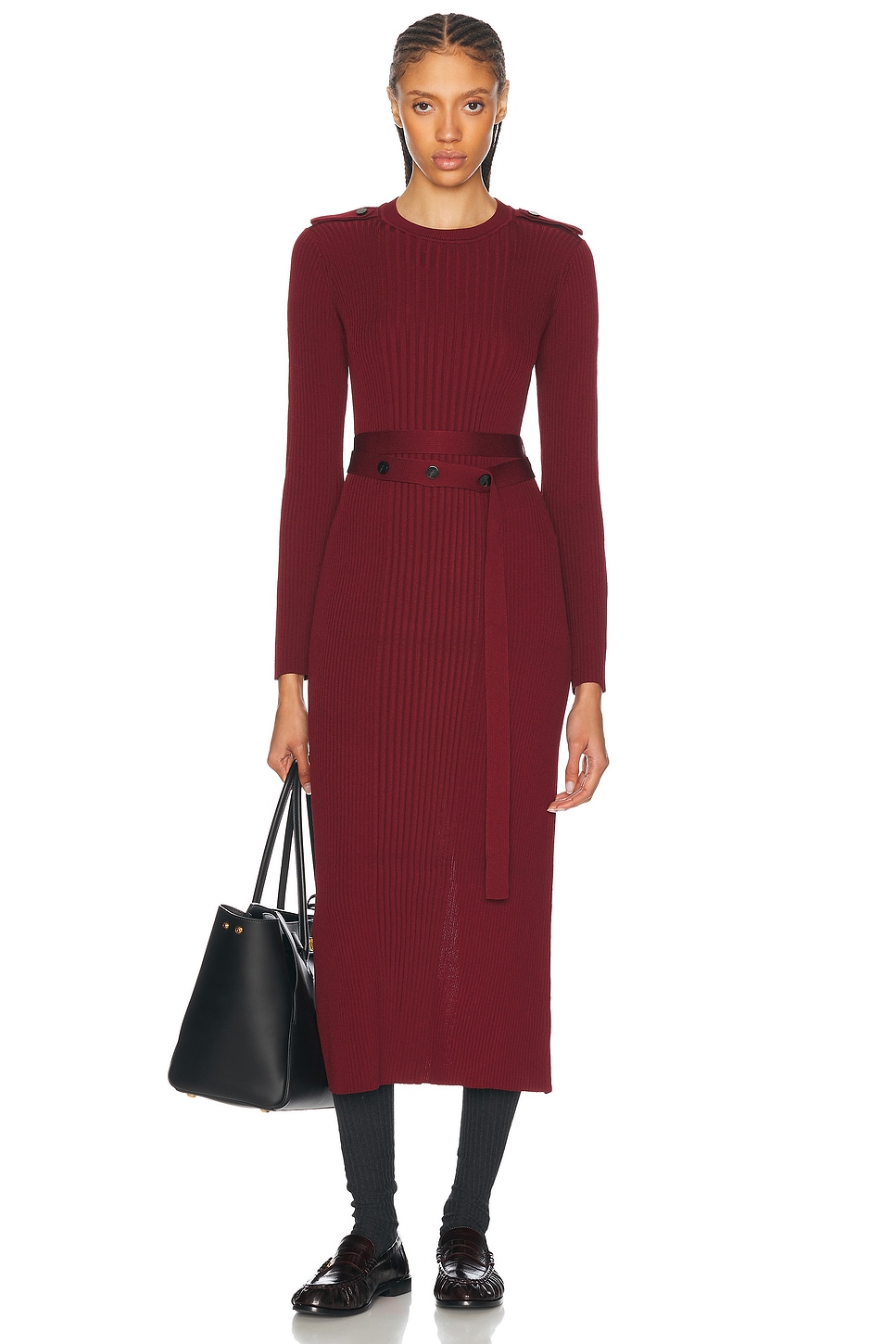 Image 1 of Proenza Schouler Lauryn Dress in Dark Red