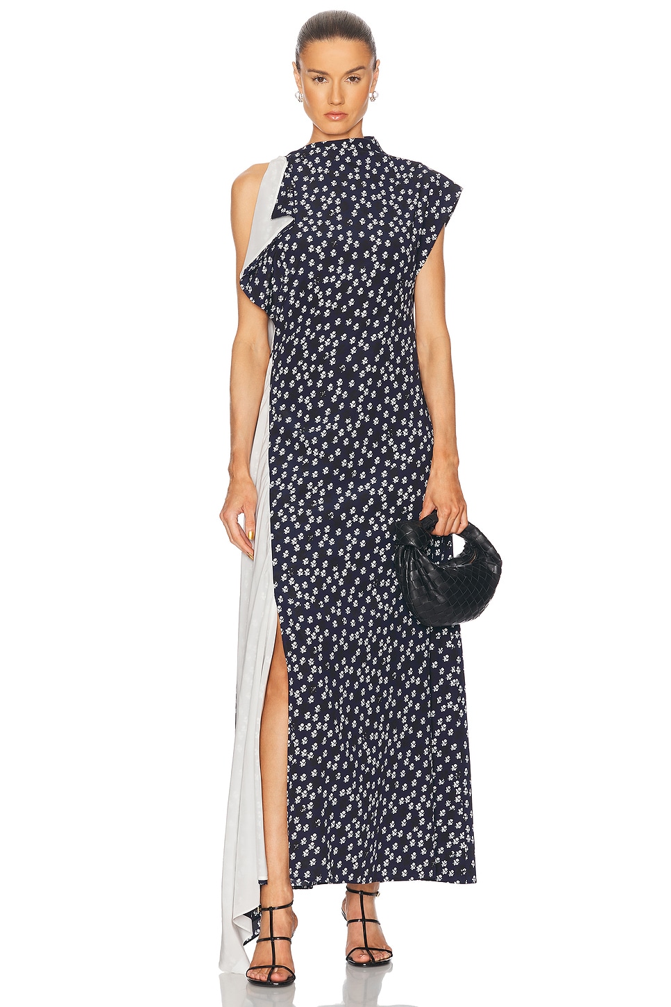 Image 1 of Proenza Schouler Devyn Dress in Navy Multi