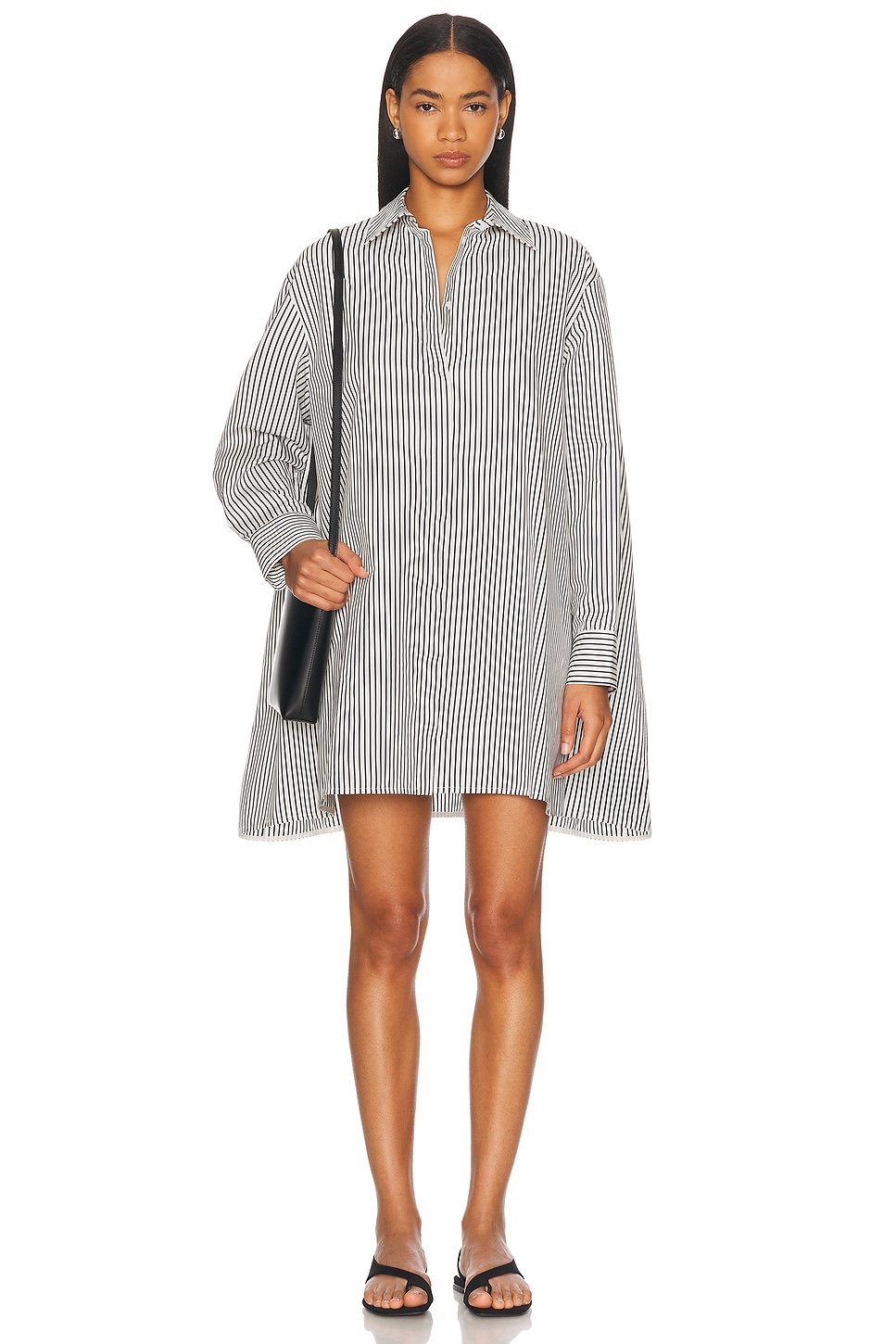 Shop Proenza Schouler Isla Dress In Navy Multi