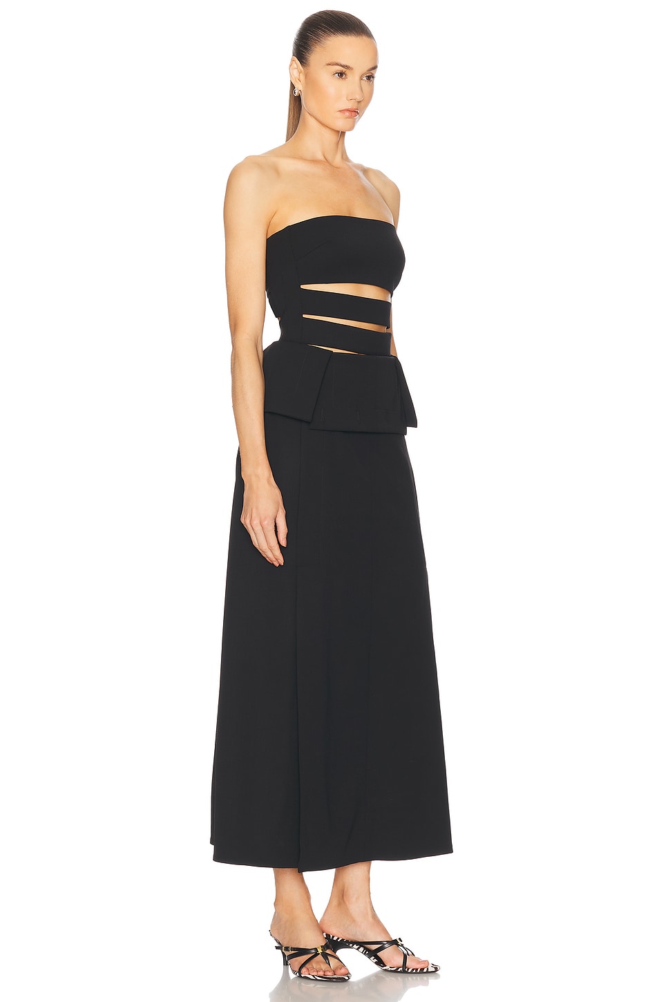 Shop Proenza Schouler Strapless Dress In Black