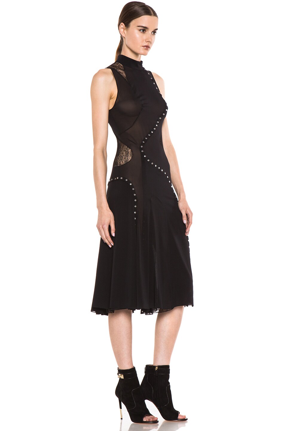 Proenza Schouler Sleeveless Pieced Dress in Black | FWRD