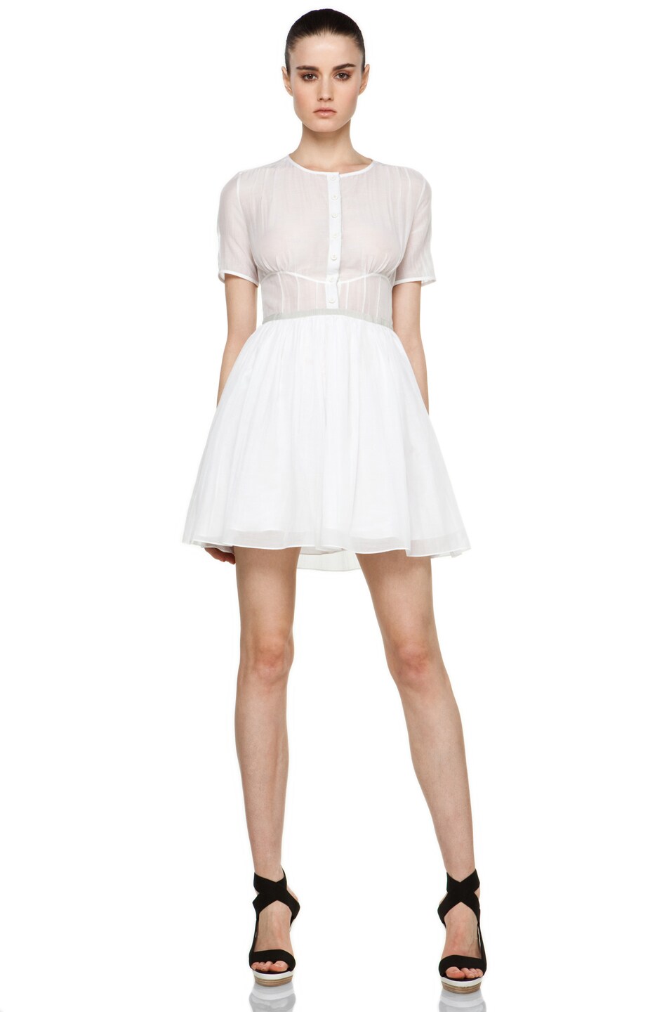 Image 1 of Proenza Schouler Shirt Dress in White