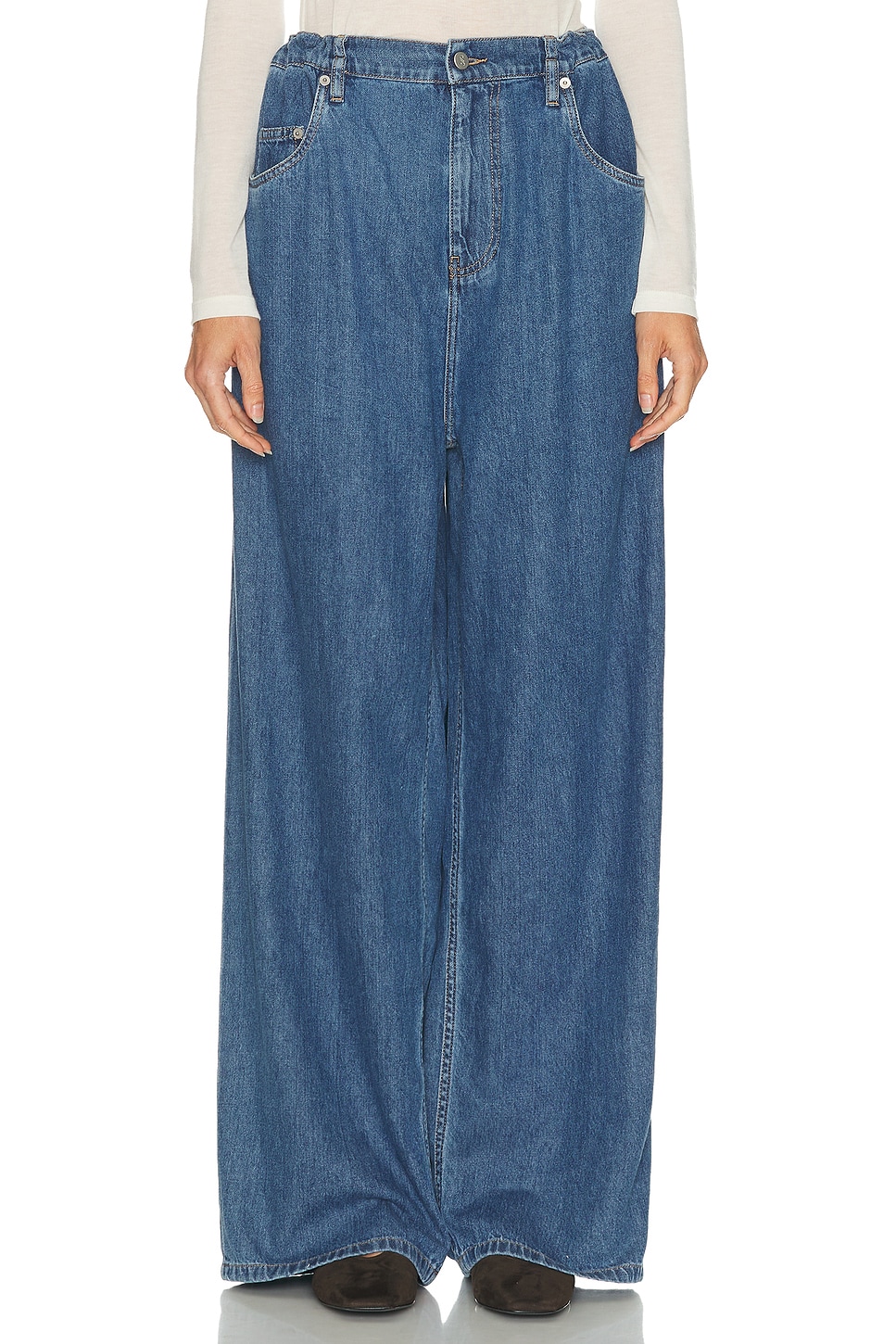 Image 1 of Proenza Schouler Salome Jean in Medium Blue