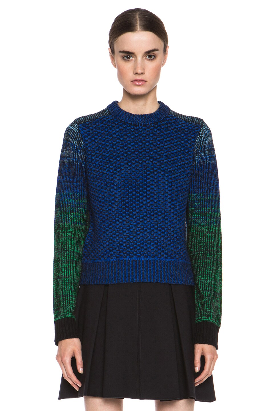 Image 1 of Proenza Schouler Wool Cashmere Sweater in Blue Combo