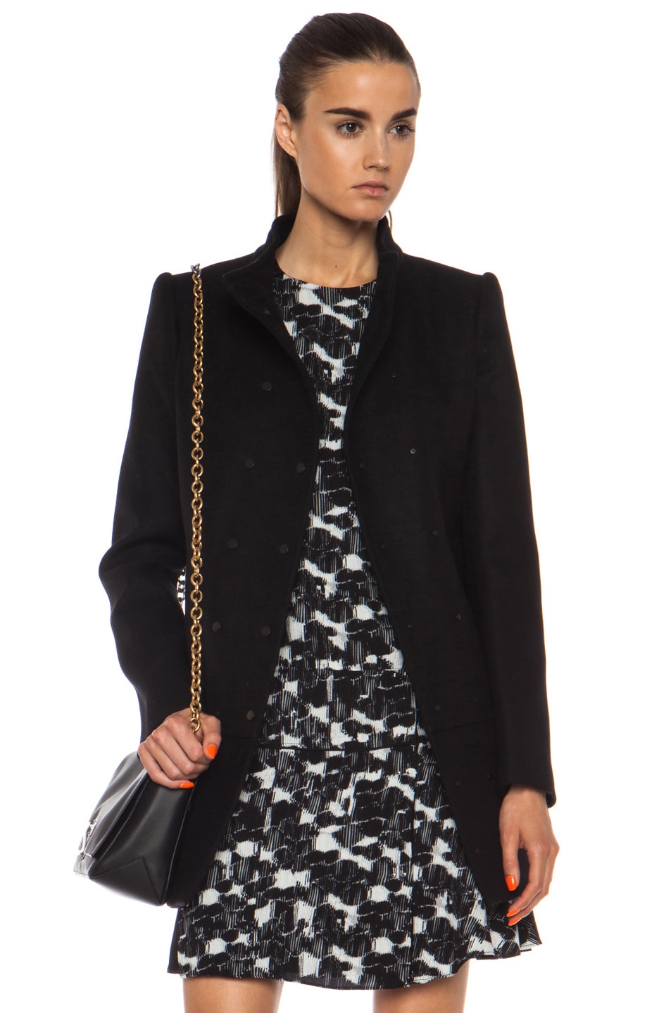 Image 1 of Proenza Schouler Wool Cashmere Coat in Black