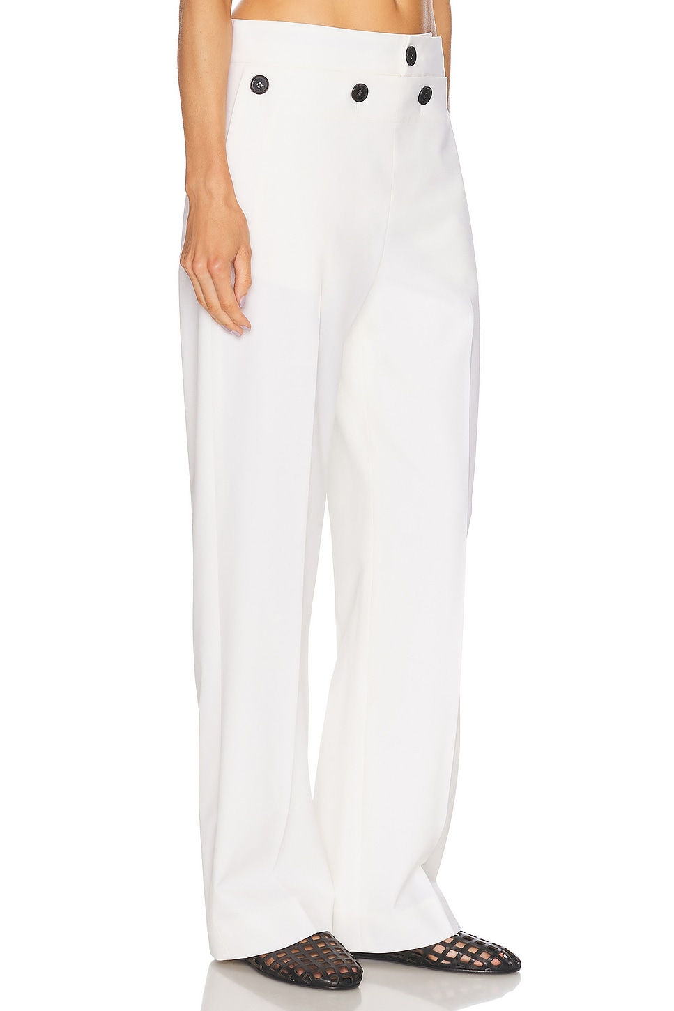Shop Proenza Schouler Oliver Pant In Off White