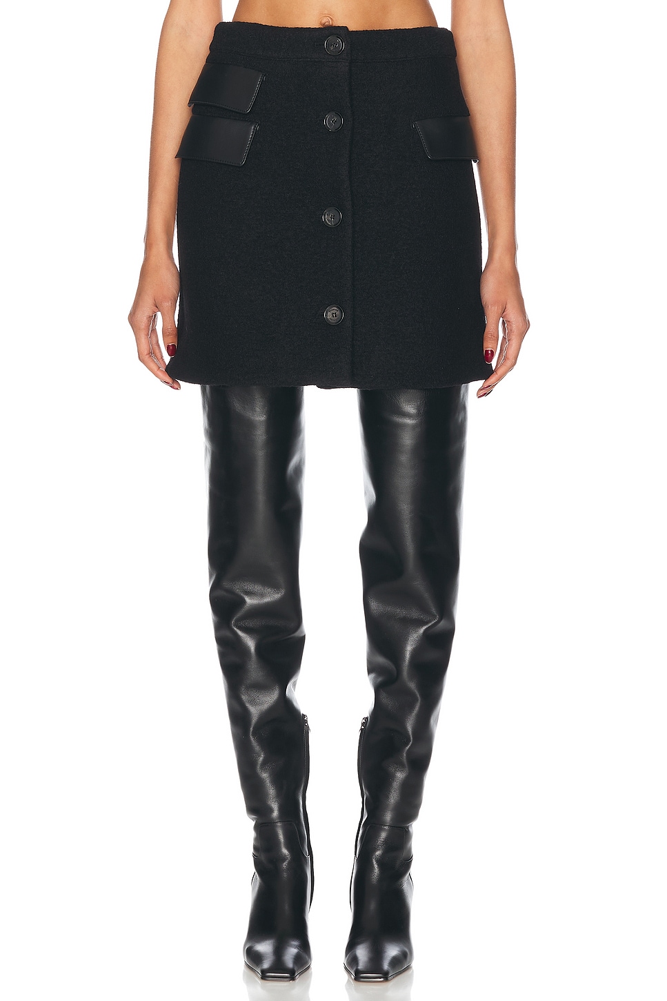 Image 1 of Proenza Schouler Mei Skirt in Black