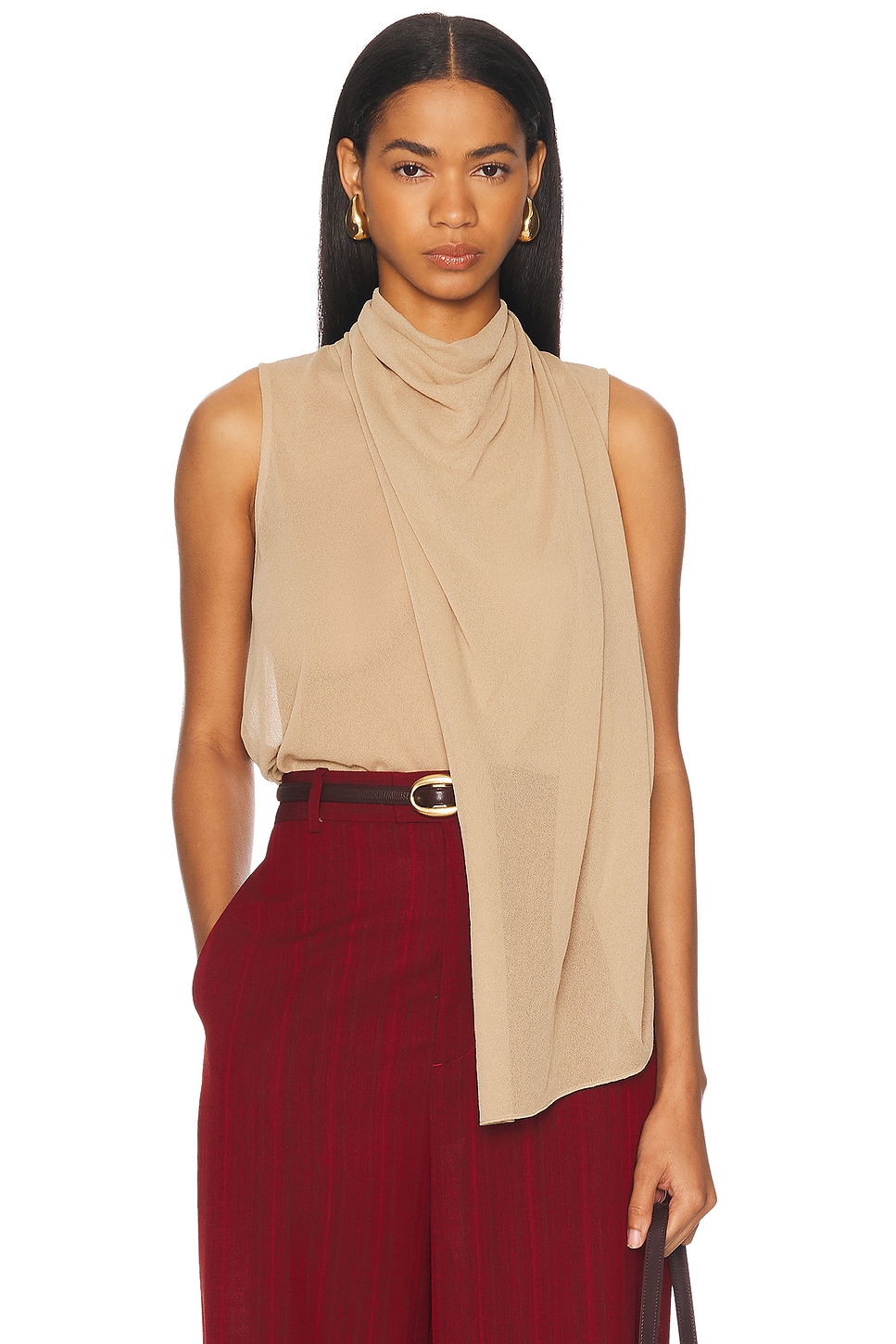 Image 1 of Proenza Schouler Sage Top in Khaki