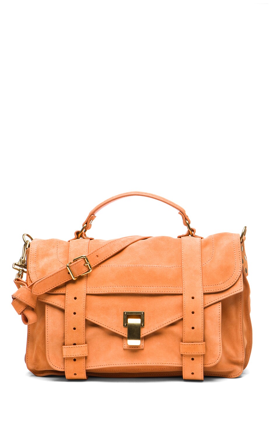 Image 1 of Proenza Schouler Medium PS1 Suede in Cantaloupe