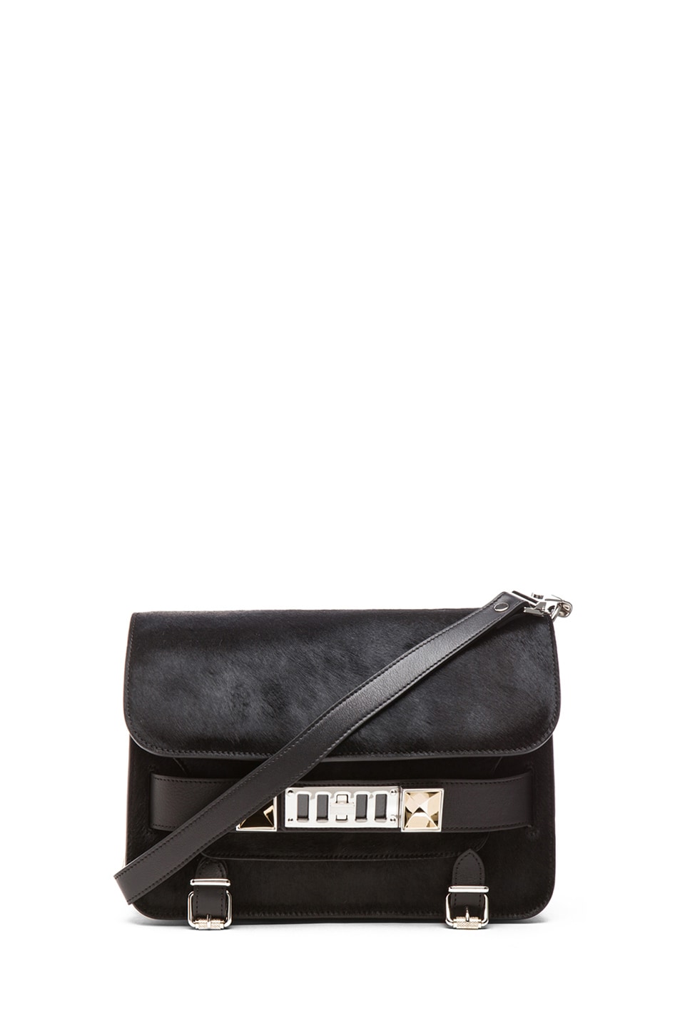 Image 1 of Proenza Schouler PS11 Pony and Leather Classic in Black