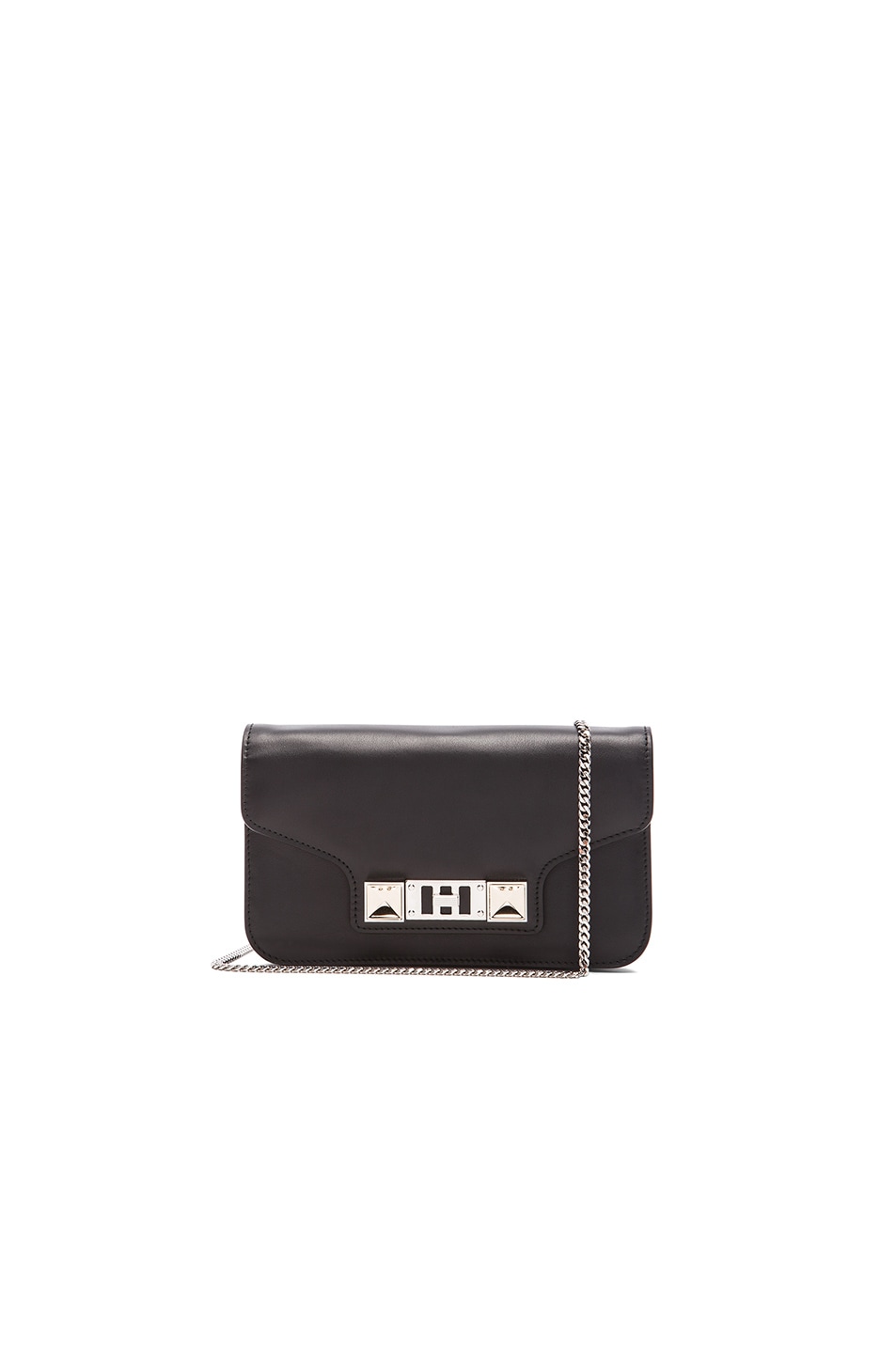 Image 1 of Proenza Schouler PS11 Smooth Calf Leather Chain Wallet in Black