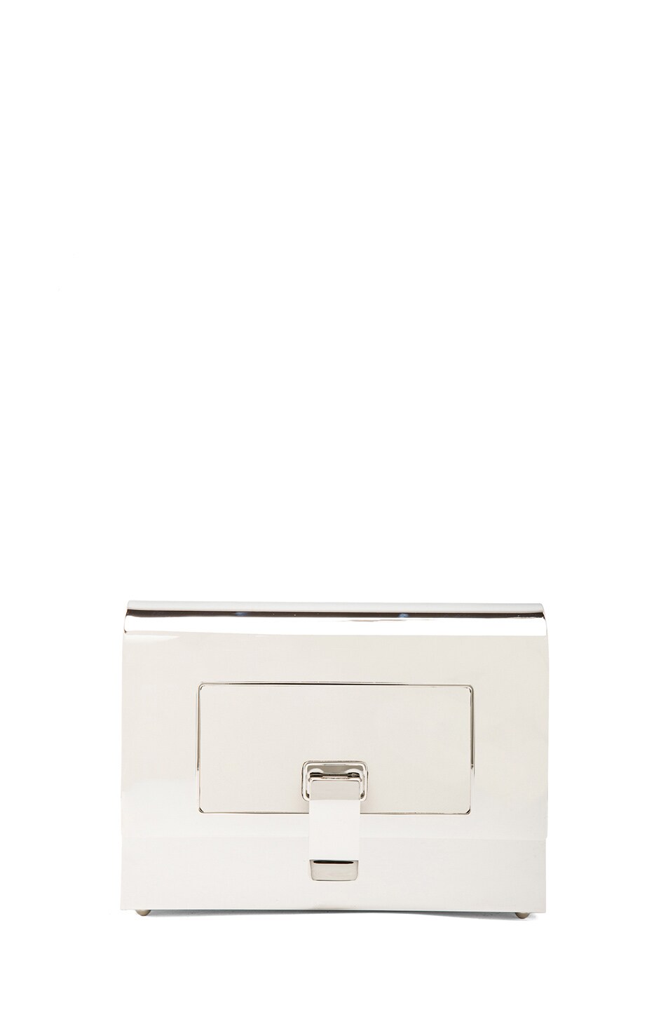 Image 1 of Proenza Schouler Minaudiere in Silver & Off White