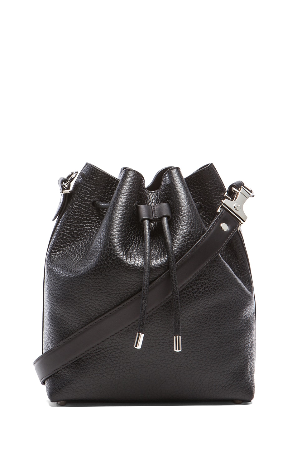 Image 1 of Proenza Schouler Medium Pebbled Leather Bucket Bag in Black