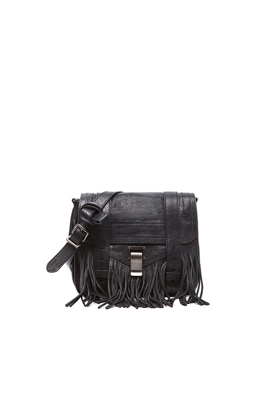 Image 1 of Proenza Schouler Fringe PS1 Pouch in Black