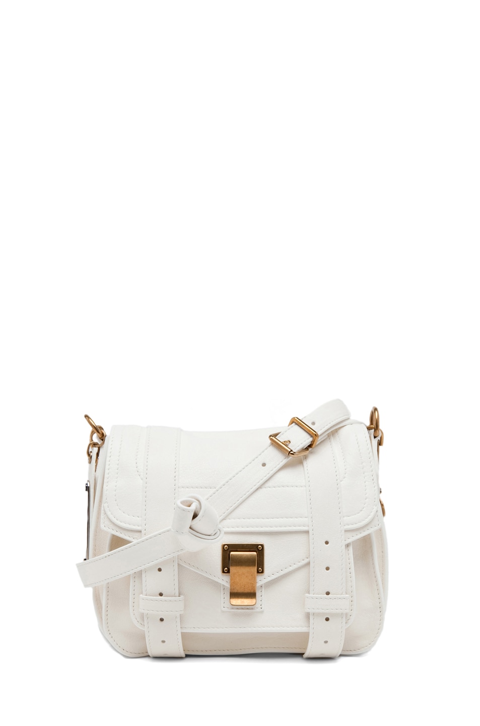 Image 1 of Proenza Schouler PS1 Leather Pouch in White