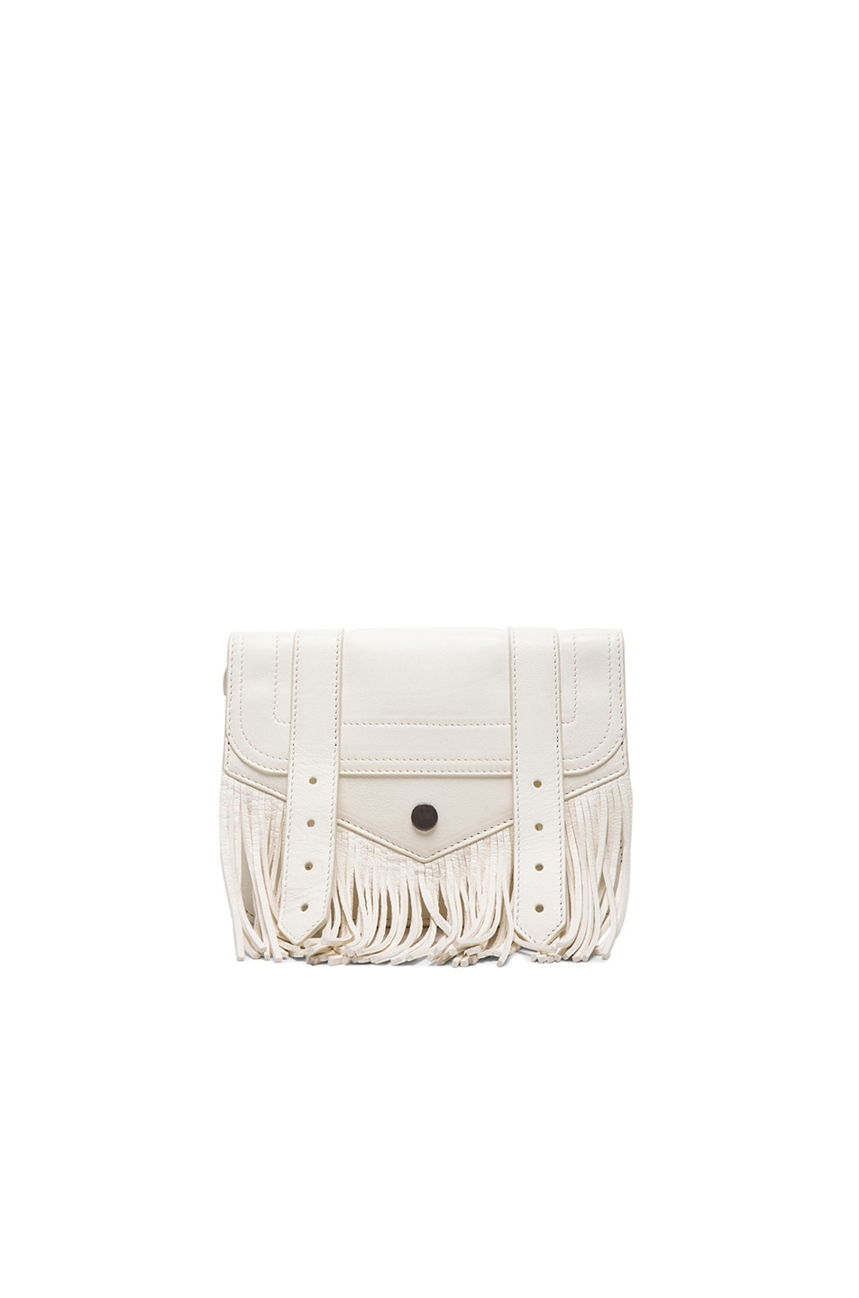Image 1 of Proenza Schouler Large PS1 Fringe Chain Wallet in White