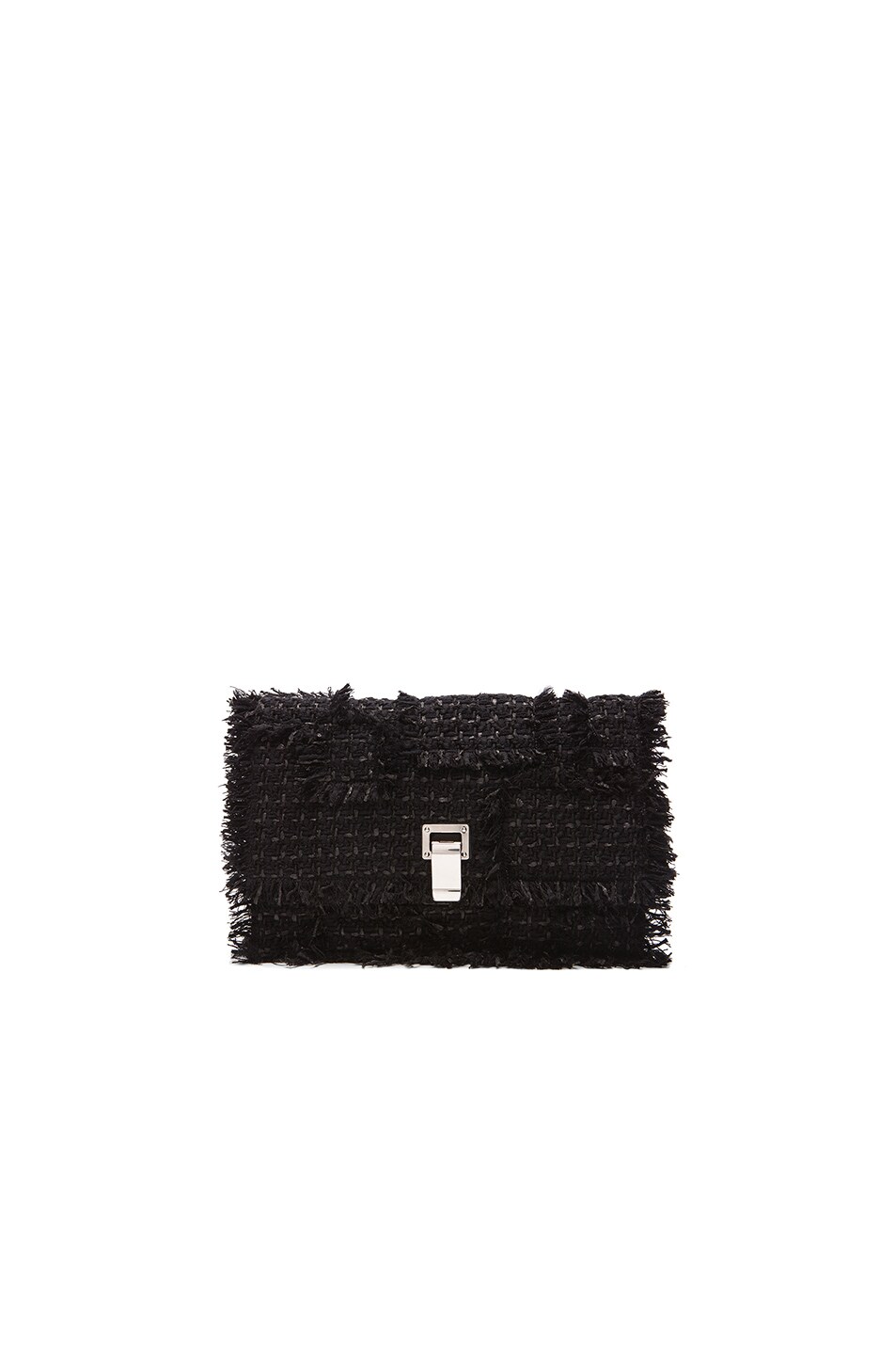 Image 1 of Proenza Schouler Small Lunch Bag Frayed Tweed in Black